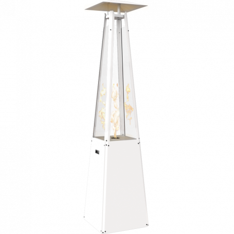 Terassilämmitin UMBRELLA 12 kW steel white, kaasukäyttöinen