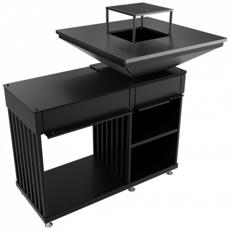 Ulkotulisija Quadrum BBQ Horizontal - rautainen grilli