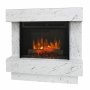 Sähkötakka Avalone Carrara vaalea marmori ECO LED XHD, Optiflame®