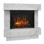 Sähkötakka Avalone Carrara vaalea marmori ECO LED XHD, Optiflame®