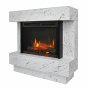 Sähkötakka Avalone Carrara vaalea marmori ECO LED XHD, Optiflame®