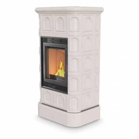 Keraaminen terästakka BLANKA kafel 8 KW Ø 160 - Kratki