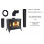 Valurautatakka K9 STOVE Ø 130 - Kratki