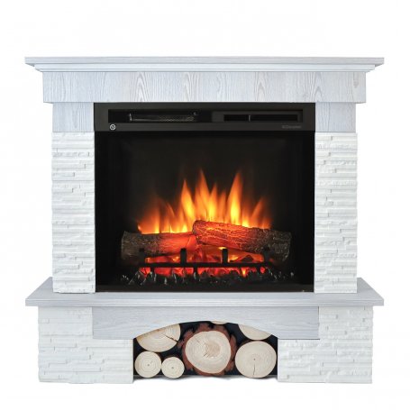 Sähkötakka Porto MAX ECO LED, Optiflame® XHD, white