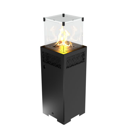 Terassilämmitin FUENTE Q, musta, manuaali tai remote