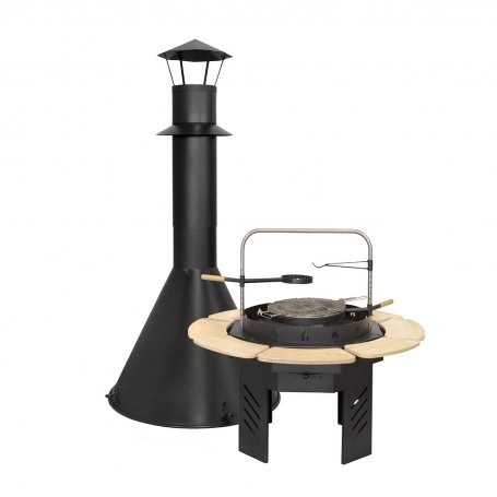 Kotan pyöreä grilli + huuva, normal round