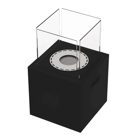 Sisustustakka TOWER Mini black TÜV biotakka