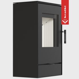 Terästakka KRATKI ROLLO SIMPLE 7 kW Ø 150