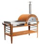 Puulämmitteinen pizza-uuni jalustalla Pizzo-set XL, by GrillSymbol