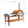 Puulämmitteinen pizza-uuni jalustalla Pizzo-set XL, by GrillSymbol