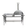 Puulämmitteinen pizza-uuni jalustalla Pizzo-set XL inox, by GrillSymbol