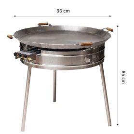 Muurinpohjapannu kaasulla Expert-960, ø 96 cm, by GrillSymbol